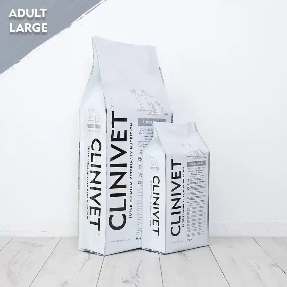 CLINIVET Adult Large - Ison koiran hypoallergeeninen ja vehnätön kuivaruoka - Ison koiran ruoka.