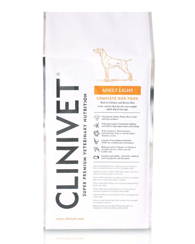 Clinivet Adult Light - Erittäin vähärasvainen koiranruoka