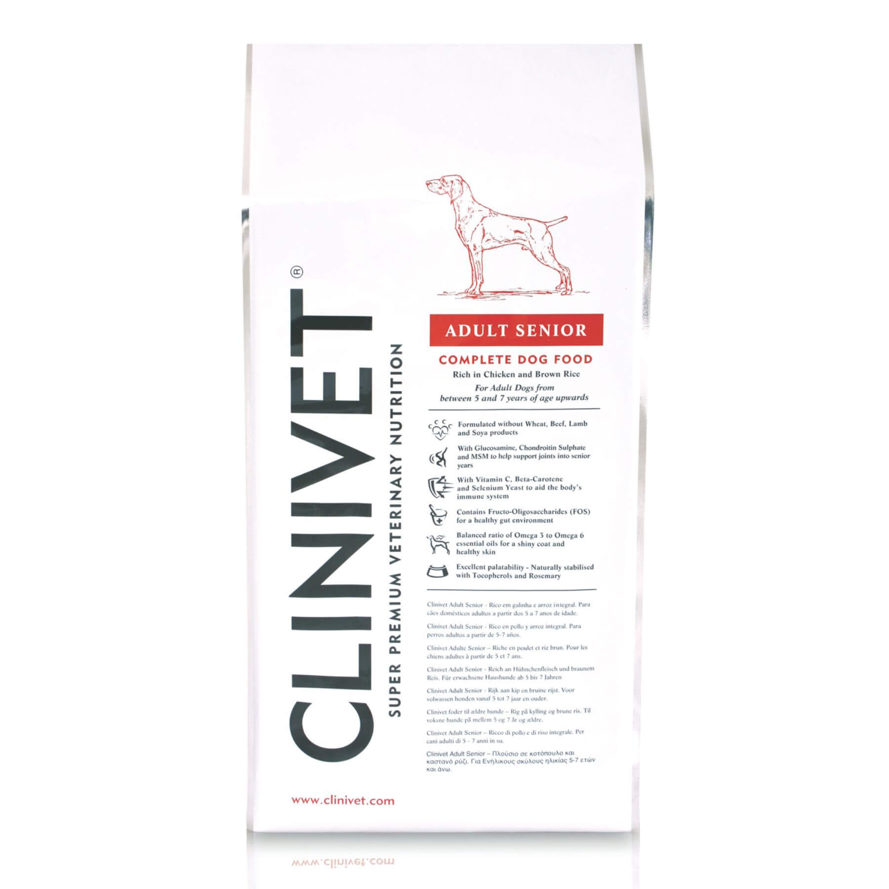 Clinivet Adult Senior -Hyvä vehnätön senioriruoka koiralle